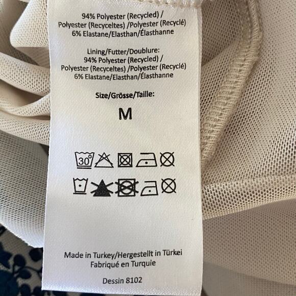 BAUM UND PFERDGARTEN Judith Floral Print Smocked Midi Dress Ink Blue, Medium - Picture 8 of 16